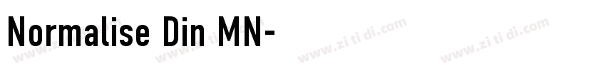 Normalise Din MN字体转换